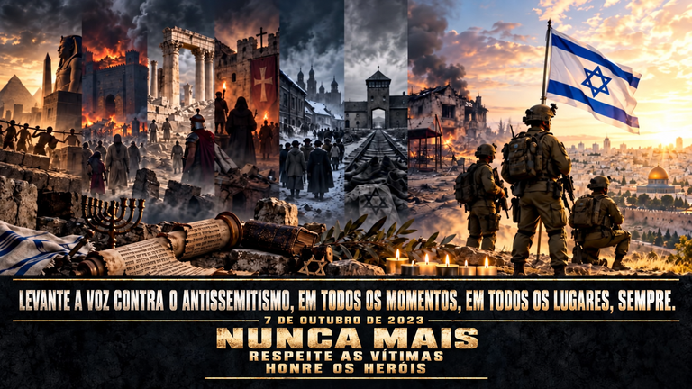 LEVANTE A VOZ CONTRA O ANTISSEMITISMO — EM TODOS OS MOMENTOS, EM TODOS OS LUGARES, SEMPRE